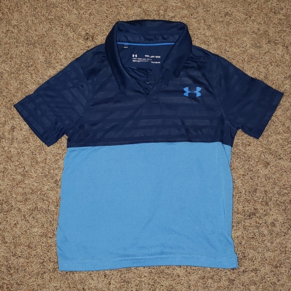 YXS Under Armour collared Tshirt